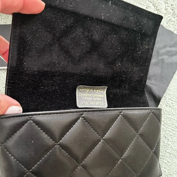 Chanel Black Round Sunglasses - Picture 6 of 9